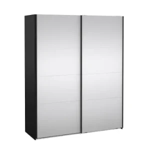 Jetzt Kaufen ebuy24 Schiebetürenschrank Catania (2-türig) Schwarz 179 x 67 cm günstig kaufen | limango