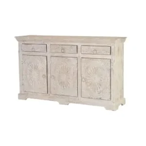 Preiswert Giner y Colomer Sideboard aus Mangoholz in White günstig kaufen | limango