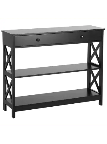 Sonderaktion Beliani Konsolentisch MONTGOMERY in Schwarz - (W) 100 x (H) 80 x (L) 30 cm günstig kaufen | limango