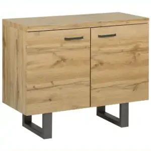 Garantierte Lieferung Beliani Sideboard TIMBER in Braun/Grau - (W) 94 x (H) 79 x (L) 42 cm günstig kaufen | limango