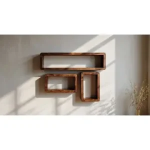 Ausverkauf KADIMA DESIGN Design Wandregal 3er Set BOHA Massiv Holzregale in Massivholz günstig kaufen | limango