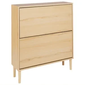 Versand Am Gleichen Tag Beliani Schuhschrank NORRIS in Braun - (W) 80 x (H) 90 x (L) 24 cm günstig kaufen | limango