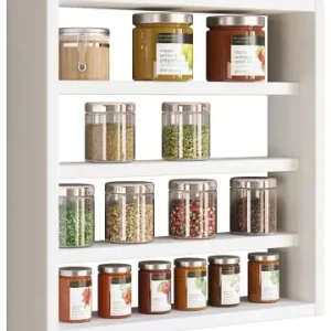 VCMHolz Wandregal Gewürzregal Regal Küche Esaldi S in Weiß günstig kaufen | limango Billig