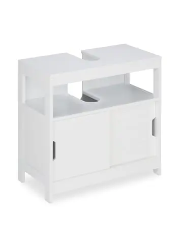 Neu Im Sortiment relaxdays Waschbeckenunterschrank in Weiß - (B)60 x (H)60,5 x (T)30 cm günstig kaufen | limango