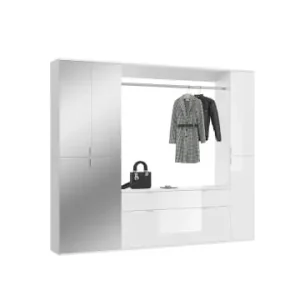 ebuy24 Garderobenaufstellung ProjektX Weiß 228 x 34 cm günstig kaufen | limango Top-Angebot