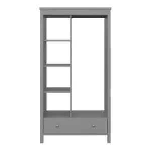 Kostenfreie Lieferung ebuy24 Kleiderschrank Tromsø Grau 90 x 45 cm günstig kaufen | limango