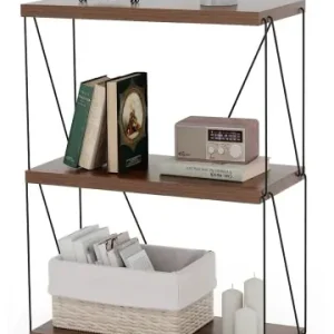 Top-Angebot COSTWAY Standregal 3 Ebenen 61x30x82cm in Braun günstig kaufen | limango