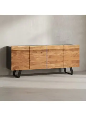 KADIMA DESIGN Sideboard Akazie Massivholz 180x75x45 cm Anrichte mit günstig kaufen | limango Highlight