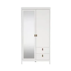 Rabatt ebuy24 Kleiderschrank Madrid Weiß 103 x 59 cm günstig kaufen | limango
