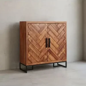 Markenware KADIMA DESIGN Schuhschrank Massivholz 100x105x40 cm Schuhregal Geschlossen günstig kaufen | limango