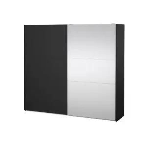 Top-Angebot ebuy24 Schiebetürenschrank Como (2-türig) Schwarz 244 x 67 cm günstig kaufen | limango