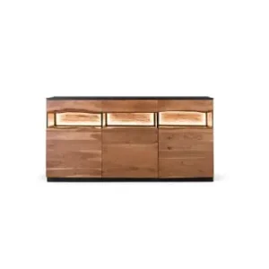 Top-Angebot Giner y Colomer Sideboard aus natürlichem und schwarzem Akazienholz in Brown günstig kaufen | limango