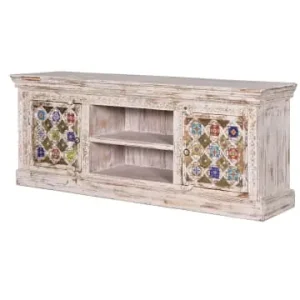 Giner y Colomer TV-Schrank aus Holz mit Keramikdetails in White günstig kaufen | limango Wochenendangebot