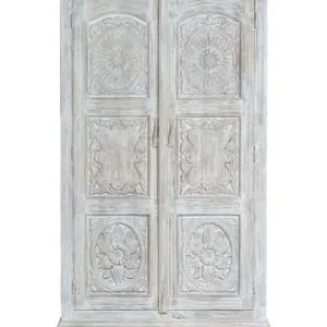 Giner y Colomer Kleiderschrank aus gealtertem weißem Mangoholz 2 Meter in White günstig kaufen | limango Meistverkauft