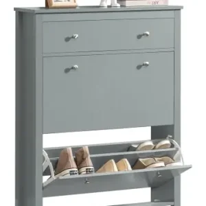 Versand Am Gleichen Tag SoBuy Schuhkipper in Hellgrau - (B)80 x (H)108 x (T)25cm günstig kaufen | limango