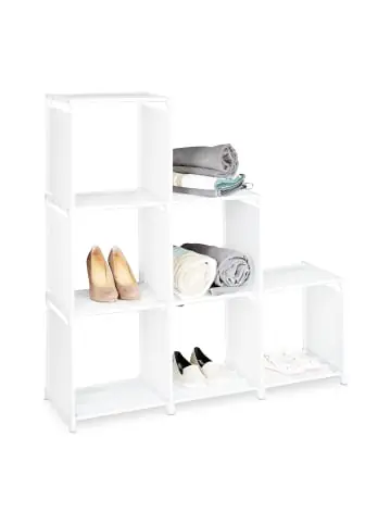 relaxdays Stufenregal in Weiß - B)106 x (H)109 x (T)30 cm günstig kaufen | limango Mega-Angebot