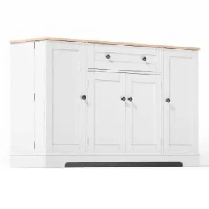 ABRIHOME Multifunktions Sideboard 138 cm mit Stauraum & Kippschutz in Natürlich günstig kaufen | limango Preis Gesenkt