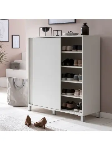 KADIMA DESIGN Schuhschrank WL5.712 Holz 100x108x37,5 cm Ablage Hoch, Design in Weiß günstig kaufen | limango Super-Preis