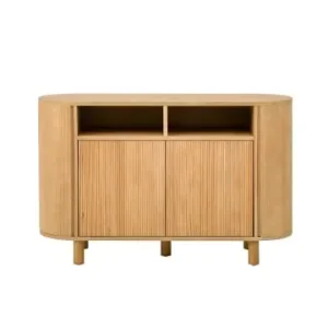 Sichere Zahlung ABRIHOME Sideboard in Natur mit kühlschrankähnlichen Türen und verstellbaren Füßen günstig kaufen | limango