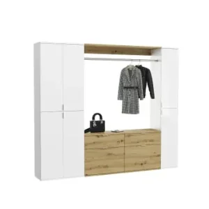 ebuy24 Garderobenmöbel ProjektX Weiß 212 x 34 cm günstig kaufen | limango Schnäppchen