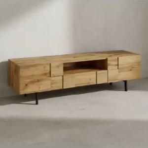 KADIMA DESIGN Lowboard Holz Eiche-Dekor 160x46x43 cm TV-Kommode mit zwei Türen, günstig kaufen | limango Markenprodukt