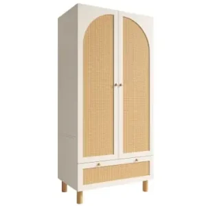 Preis Gesenkt ABRIHOME Kleiderschrank mit höhenverstellbaren Regalen & Kleiderstange, 180x85x52 cm günstig kaufen | limango