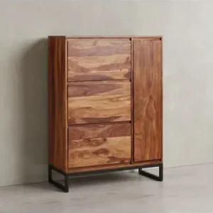 Sale KADIMA DESIGN Schuhschrank Massivholz 88x120x40 cm Schuhregal Geschlossen günstig kaufen | limango