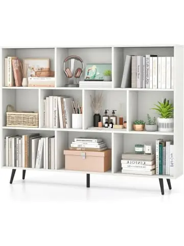 Finale Aktion COSTWAY Bücherregal mit Fächern in Weiß günstig kaufen | limango