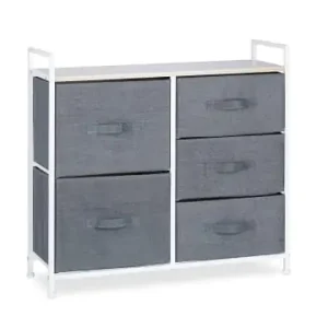 relaxdays Regalsystem in Grau - (B)83 x (H)77,5 x (T)29 cm günstig kaufen | limango Preisreduziert