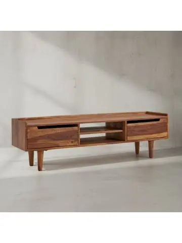 KADIMA DESIGN Lowboard Massivholz 145x43x35 cm TV-Kommode mit zwei Türen, günstig kaufen | limango Jetzt Bestellen