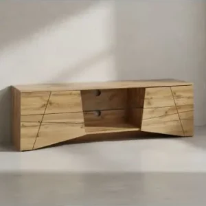 Top-Preis KADIMA DESIGN Lowboard Holz Eiche-Dekor 160x50x40 cm TV-Kommode mit zwei Türen, günstig kaufen | limango