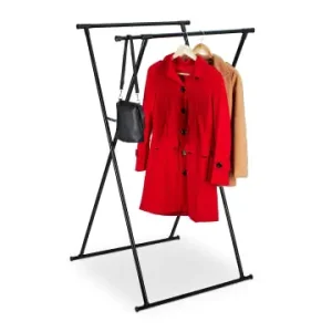 Schnäppchen relaxdays Kleiderständer in Schwarz - (B)135 x (H)139 x (T)95 cm günstig kaufen | limango