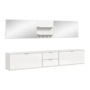 Neue Ware ebuy24 Garderobenmöbelset ProjektX (6-teilig) Weiß 236 x 32 cm günstig kaufen | limango