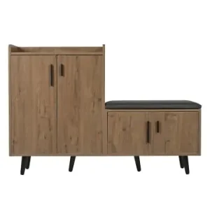 Preisreduziert ABRIHOME Schuhschrank mit Sitzbank in Natur, 120*34*82cm günstig kaufen | limango