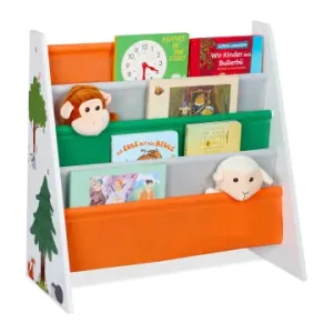 relaxdays Kinderbücherregal in Bunt - (B)62,5 x (H)60 x (T)28 cm günstig kaufen | limango Gratis Versand