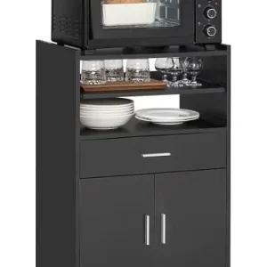 SoBuy Küchenschrank in Schwarz - (B)59 x (H)92 x (T)40cm günstig kaufen | limango Bestpreis