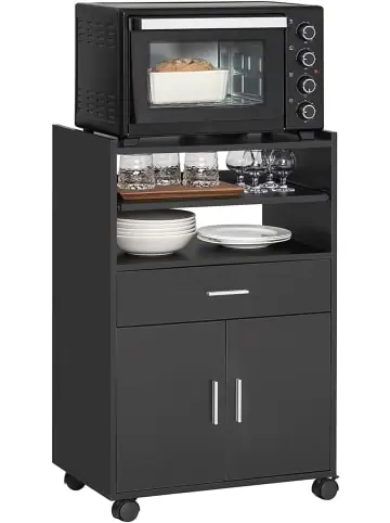 SoBuy Küchenschrank in Schwarz - (B)59 x (H)92 x (T)40cm günstig kaufen | limango Bestpreis