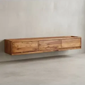 Nur Heute KADIMA DESIGN Lowboard Hängend Sheesham Massivholz 160x25x35 cm TV-Schrank , günstig kaufen | limango