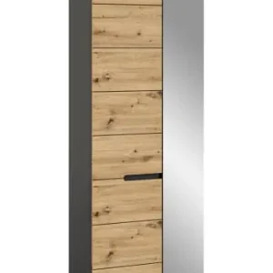 Neu Im Sortiment xonox.home Garderobenschrank(B/H/T: 65x190x37 cm) in Basalt grau und Artisan Nachbildung günstig kaufen | limango