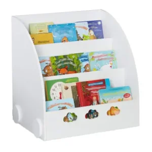 Heißes Angebot relaxdays Kinderbücherregal in Weiß - (B)58 x (H)60 x (T)45 cm günstig kaufen | limango