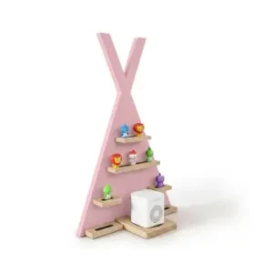 Finale Aktion relaxdays Toniebox Regal "Zelt" in Rosa - (B)49 x (H)69 x (T)9 cm günstig kaufen | limango