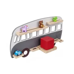 relaxdays Toniebox Regal "Bus" in Grau - (B)62 x (H)32 x (T)13 cm günstig kaufen | limango Top-Seller