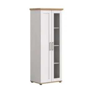 Aktuell ebuy24 Vitrinenschrank Verona Weiß 64 x 37 cm günstig kaufen | limango