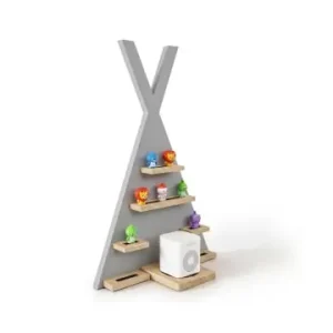 relaxdays Toniebox Regal "Zelt" in Grau - (B)49 x (H)69 x (T)9 cm günstig kaufen | limango Kracherpreis