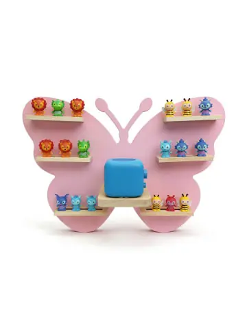 Kostenloser Versand relaxdays Toniebox Regal "Schmetterling" in Rosa - (B)59 x (H)45 x (T)15 cm günstig kaufen | limango