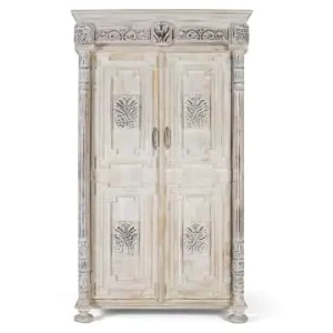 Giner y Colomer Schrank aus abgenutztem weißem Mangoholz mit einem raffinierten Touch in White günstig kaufen | limango Billig