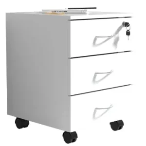 Abverkauf VCMHolz Rollcontainer Büromöbel 3 Schubladen Baula L in Weiß günstig kaufen | limango