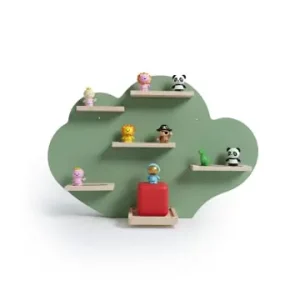 Direktkauf relaxdays Toniebox Regal "Wolke" in Salbei - (B)61 x (H)40 x (T)17 cm günstig kaufen | limango