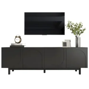 ABRIHOME TV Schrank in Schwarz mit verstellbaren Einlegeplatten 175x38x56 cm günstig kaufen | limango Neue Kollektion