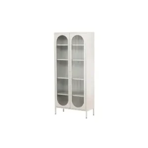 Garantierte Lieferung ebuy24 Vitrinenschrank Lima Beige 80 x 35 cm günstig kaufen | limango